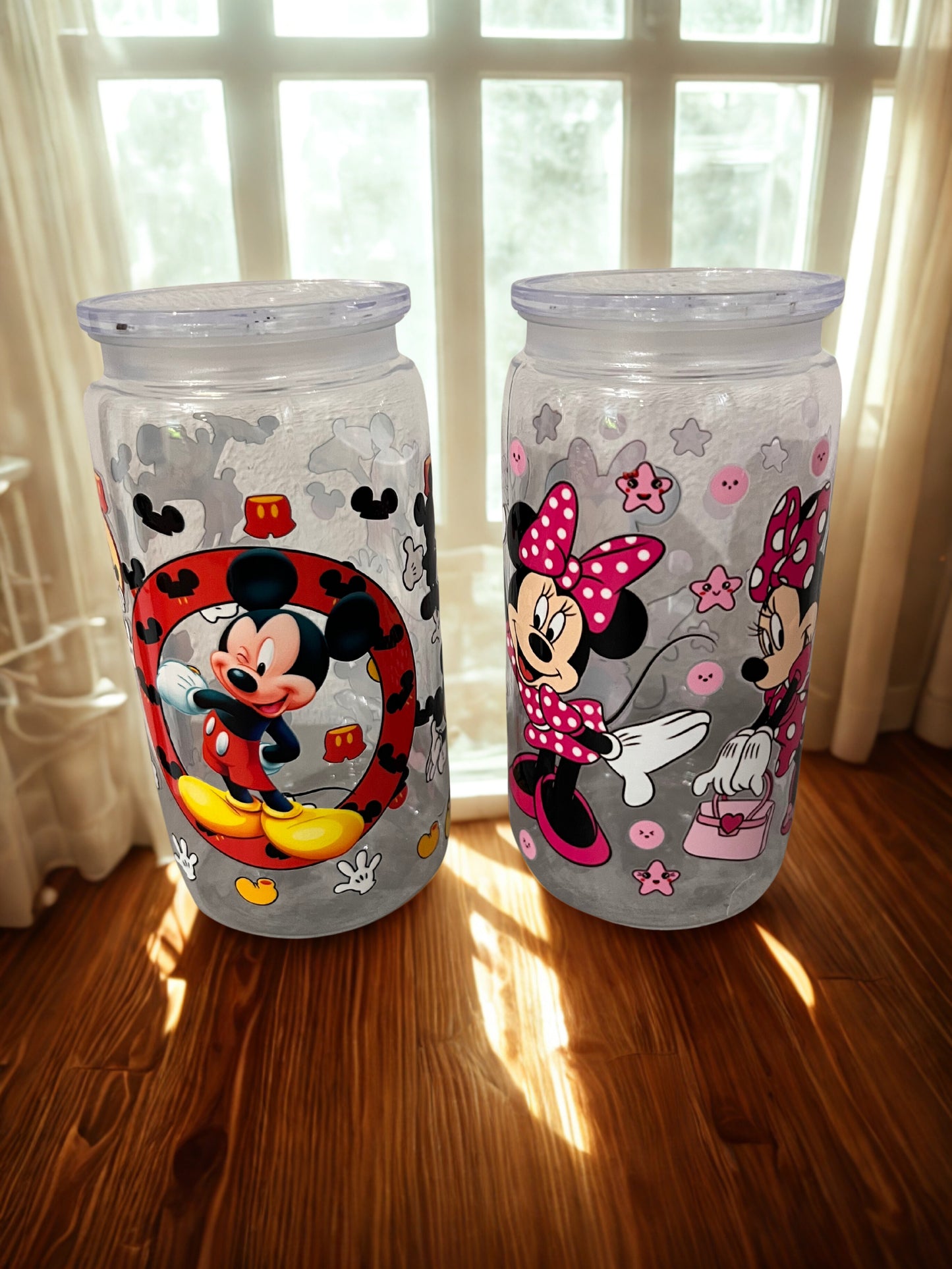 Bicchiere in plastica con cannuccia Topolino e Minnie – Limited Edition