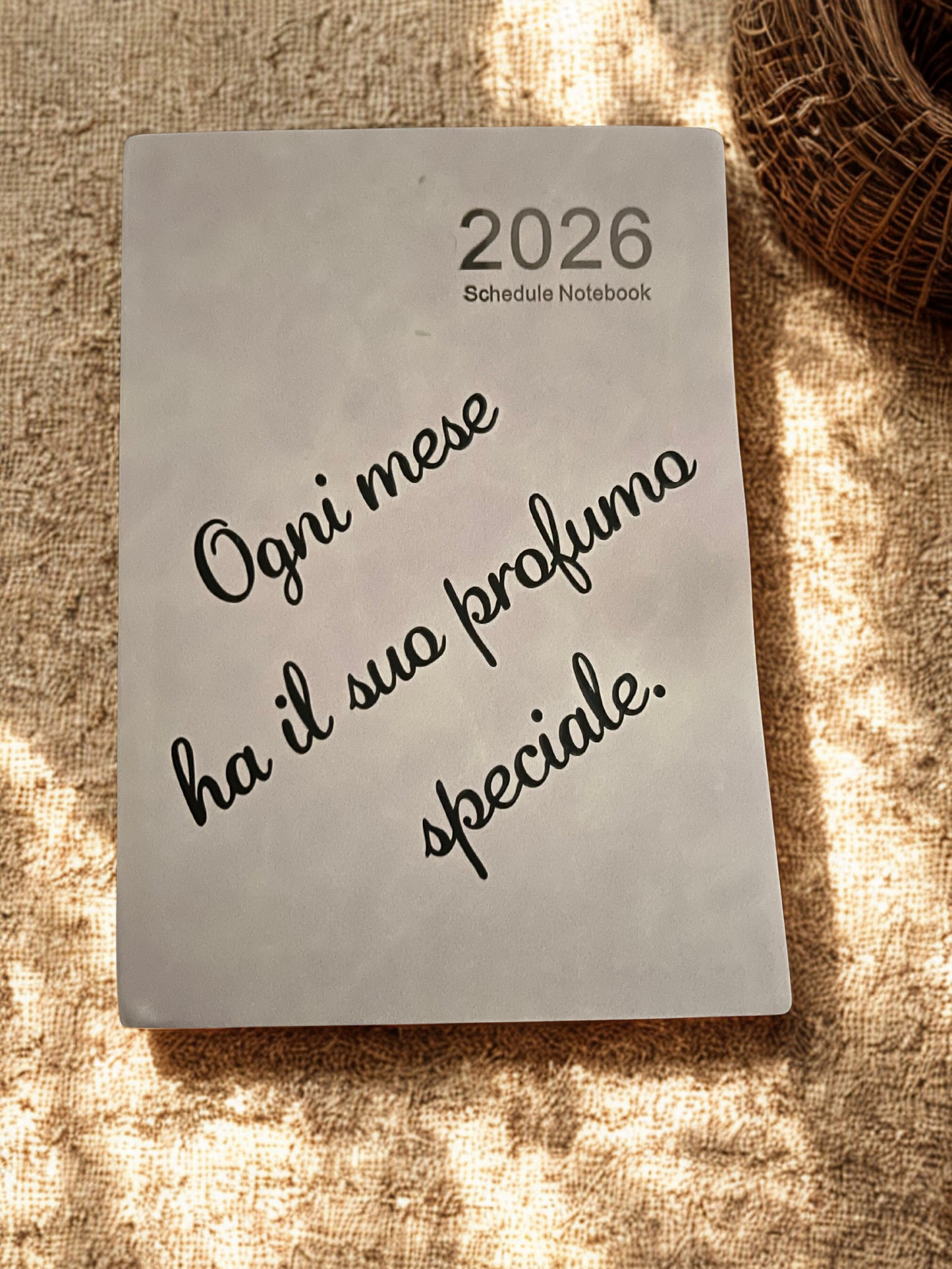 Agenda 2026 giornaliera A5 – Copertina in simil camoscio