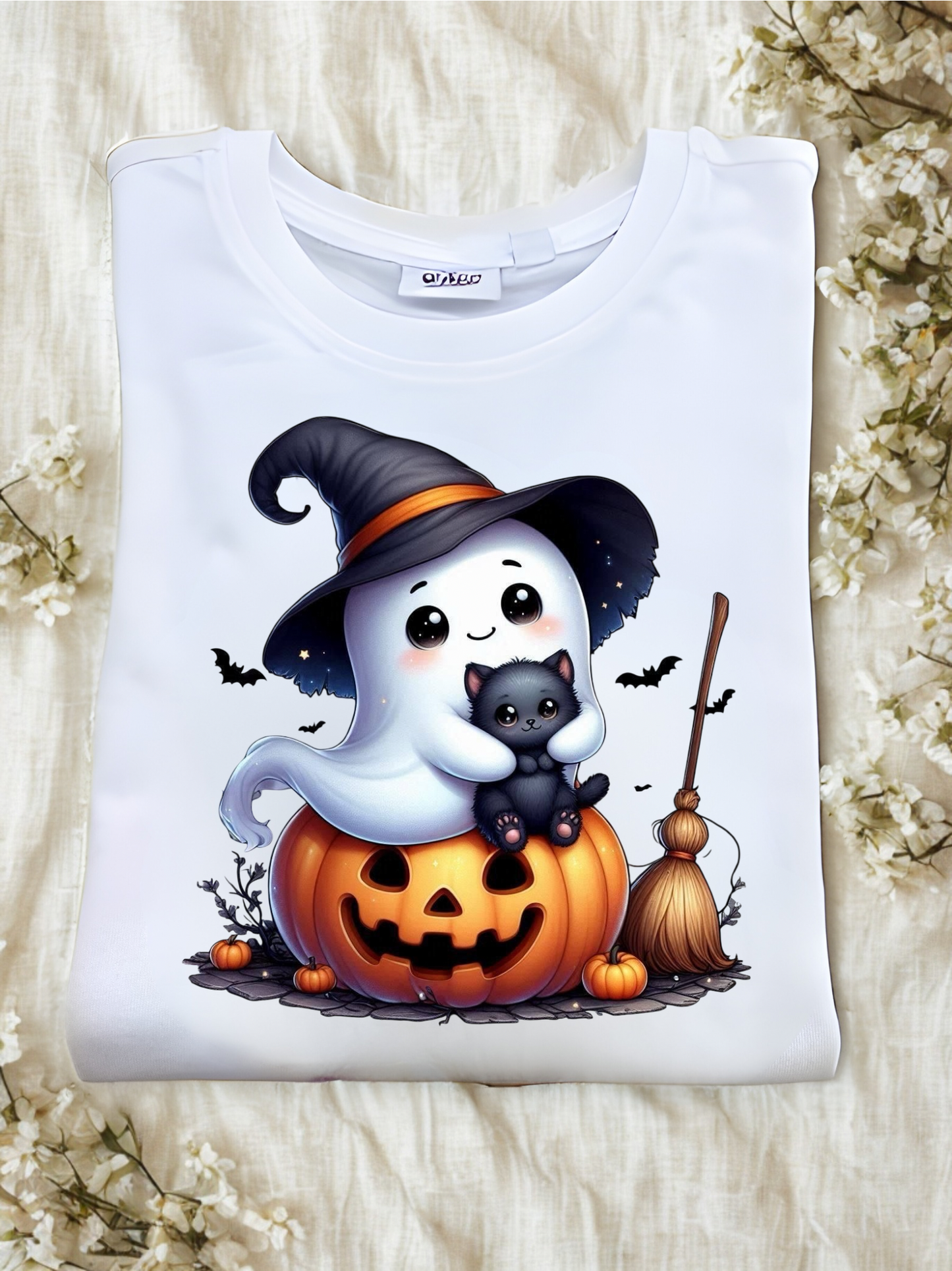 🎃 Maglia a manica lunga in cotone tema Halloween – Personalizzata 👕