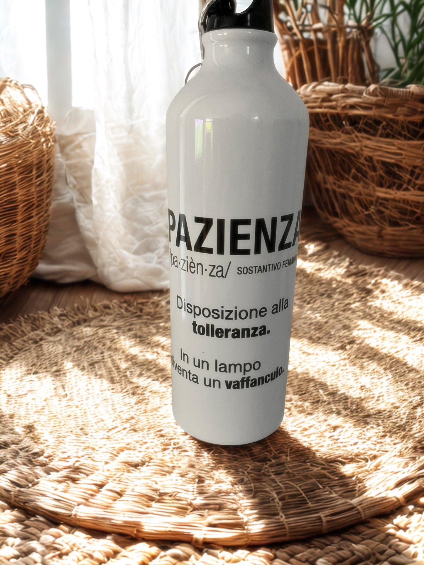 Borraccia in alluminio 750 ml con frasi simpatiche