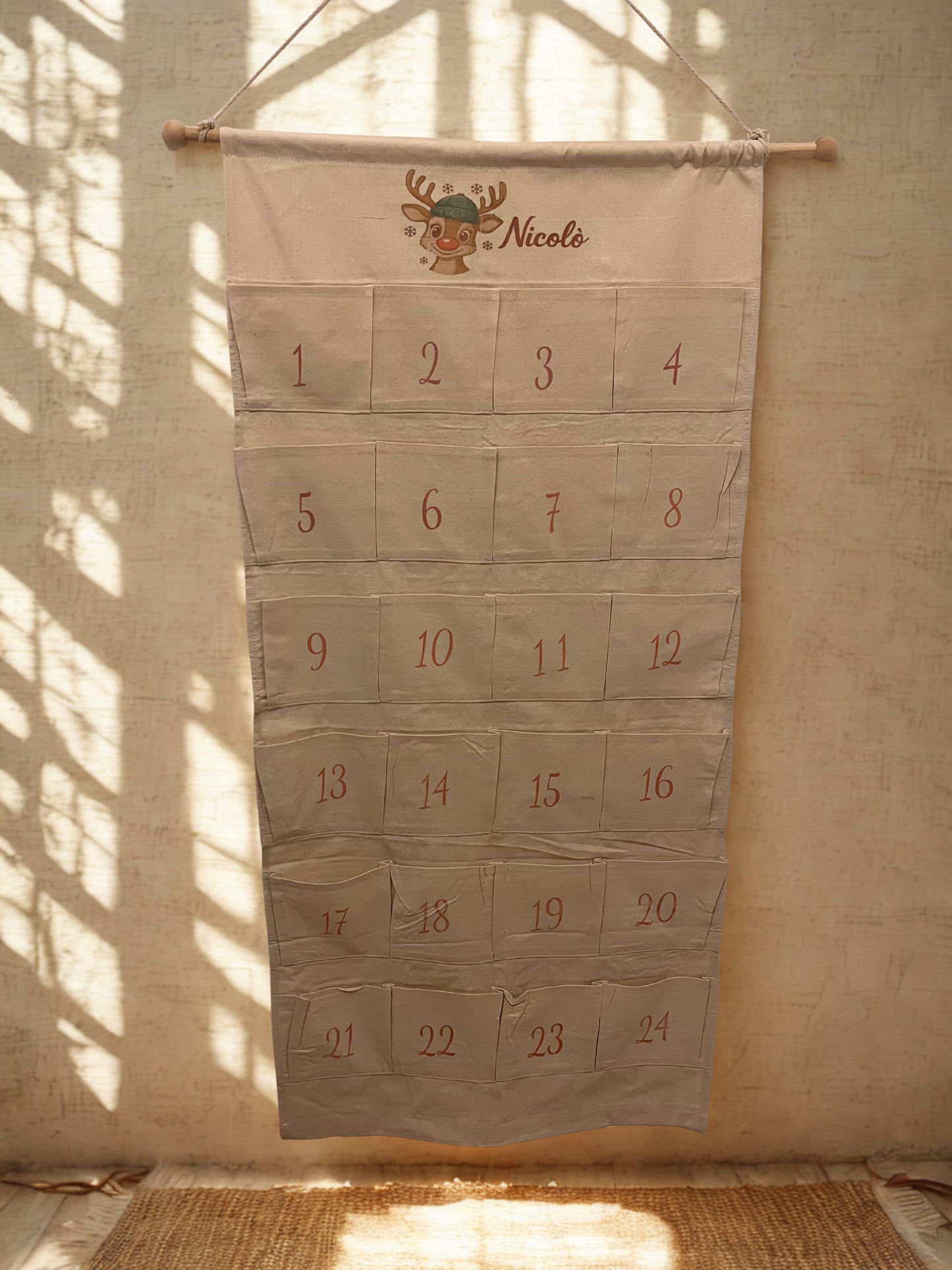 Calendario dell’Avvento Personalizzato con Nome – Collezione CuorInCrea