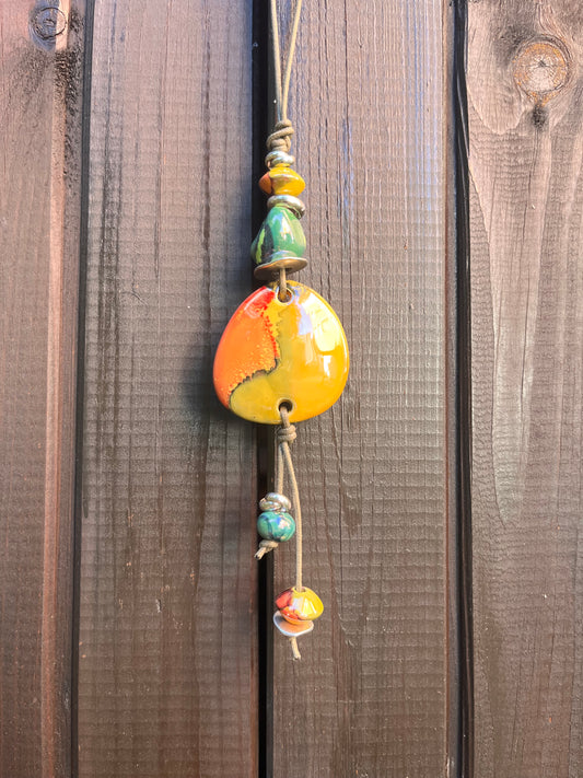 Collana con Pietre in Ceramica Greca