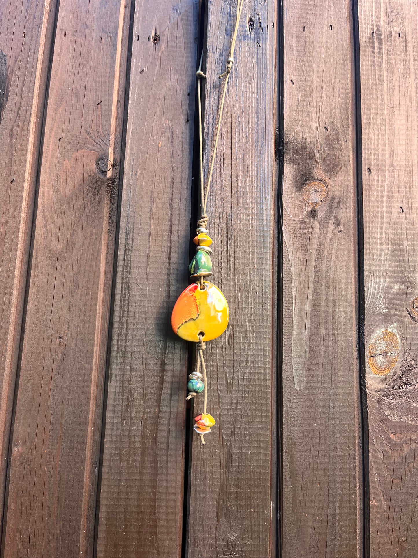 Collana con Pietre in Ceramica Greca