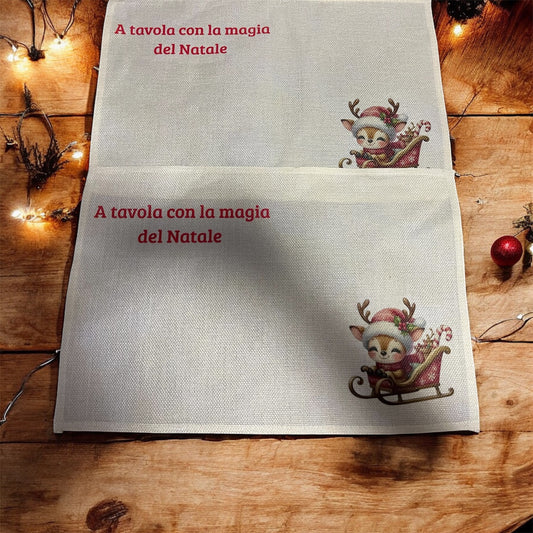 Tovagliette Natalizie Personalizzate – “A tavola con la magia del Natale