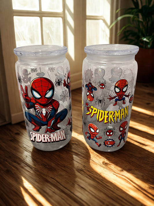 Bicchiere in plastica con cannuccia Spiderman – Limited Edition