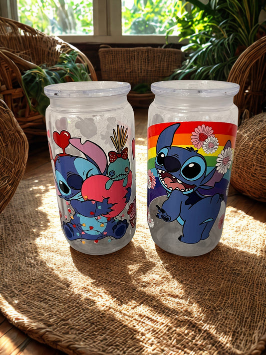 Bicchiere in plastica con cannuccia Stitch – Limited Edition